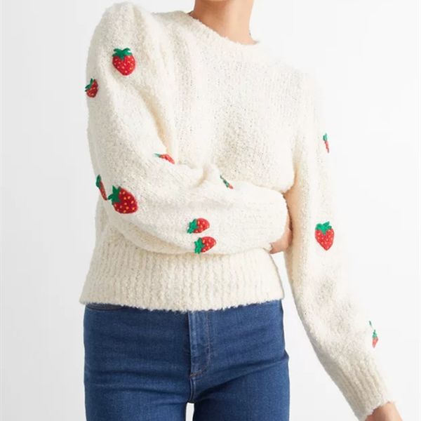 women's sweaters novelty autumn female hoodie round-neck embroidery of strawberries sweet sleeve long sweatshirt pullovers for women 35, White;black
women's sweaters novelty autumn female hoodie round-neck embroidery of strawberries sweet sleeve long sweatshirt pullovers for women 35, White;black