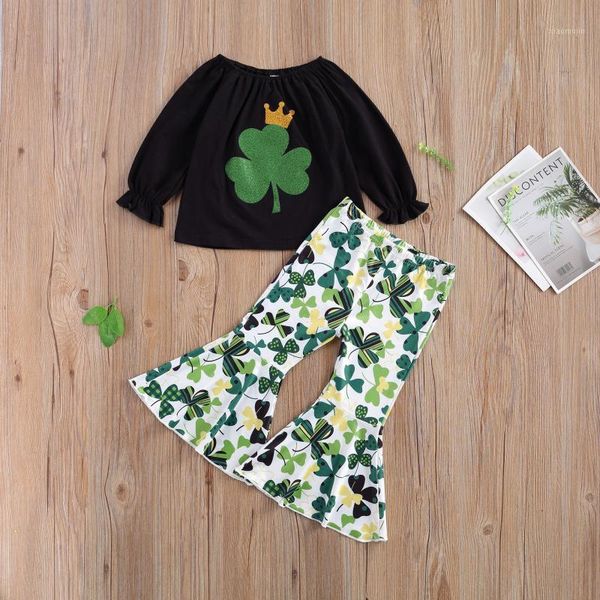 clothing sets st. patrick's day clothes children girls long sleeve tos green shamrocks bell-bottomed pant 2pcs holiday outfit for 2-7ye, White
clothing sets st. patrick's day clothes children girls long sleeve tos green shamrocks bell-bottomed pant 2pcs holiday outfit for 2-7ye, White