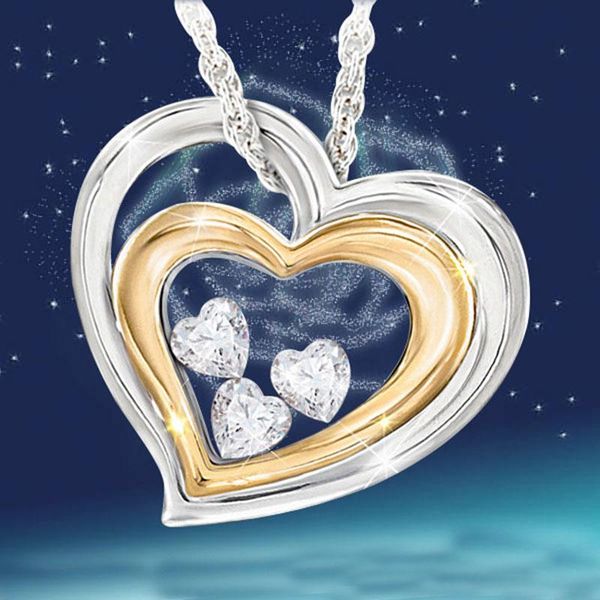 pendant necklaces statement heart necklace women elegant australia crystal double fashion bridal wedding jewelry gifts, Silver
pendant necklaces statement heart necklace women elegant australia crystal double fashion bridal wedding jewelry gifts, Silver