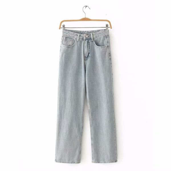 jeans f2547-wind women's wear summer 2021 versatile simple high waist thin wide leg pants for women, Blue
jeans f2547-wind women's wear summer 2021 versatile simple high waist thin wide leg pants for women, Blue