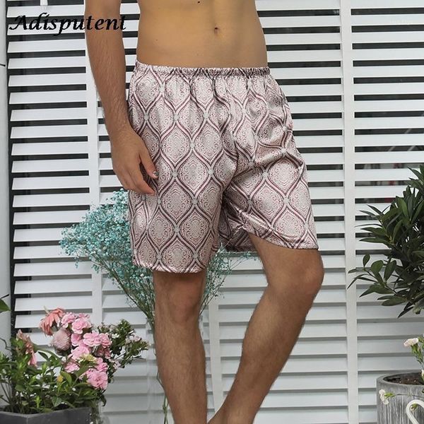 men's sleepwear 2021 mens casual loose satin silk printed pajama shorts summer soft boxer underwear nightwear underpants homewear, Black;brown
men's sleepwear 2021 mens casual loose satin silk printed pajama shorts summer soft boxer underwear nightwear underpants homewear, Black;brown