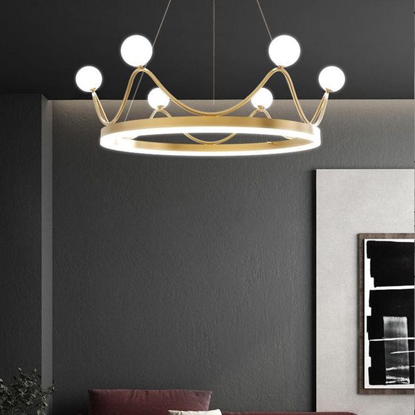 pendant lamps nordic modern led chandelier living room bedroom dining golden round crown
pendant lamps nordic modern led chandelier living room bedroom dining golden round crown