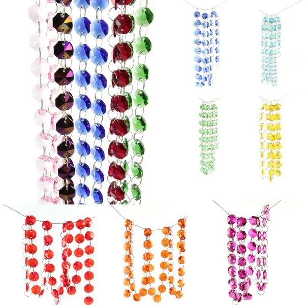 various colors 5 meters garland strand hanging crystal glass bead curtain diamond chains party tree wedding centerpiece decor
various colors 5 meters garland strand hanging crystal glass bead curtain diamond chains party tree wedding centerpiece decor