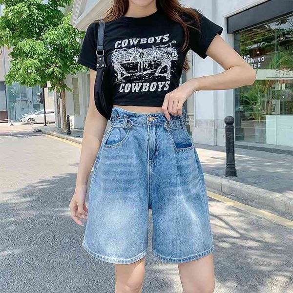 denim shorts summer thin high waist slim loose wide leg capris women's pants fashion, Black
denim shorts summer thin high waist slim loose wide leg capris women's pants fashion, Black