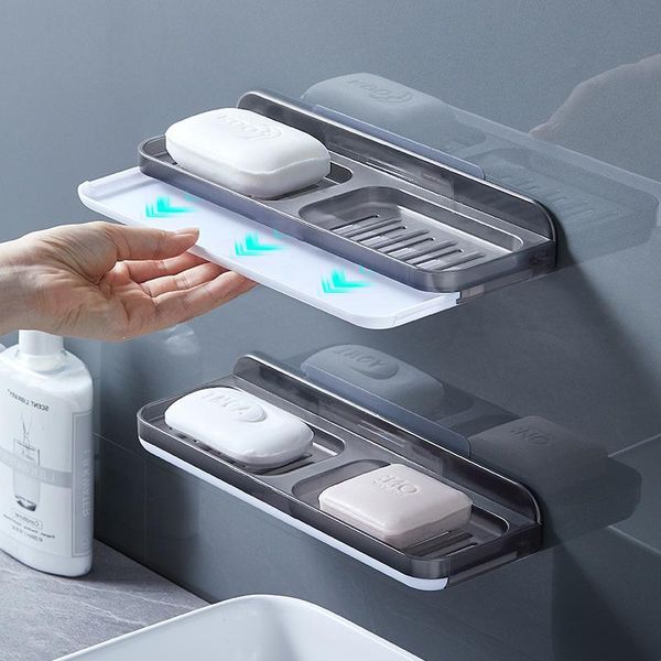 soap dishes double layer wall mounted box drain sponge holder shampoo storage rack for bathroom accessories toiletries organizer
soap dishes double layer wall mounted box drain sponge holder shampoo storage rack for bathroom accessories toiletries organizer