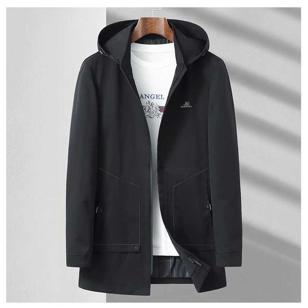 men's trench coats 2021 autumn long coat hooded light business casual simple trend of young, Tan;black
men's trench coats 2021 autumn long coat hooded light business casual simple trend of young, Tan;black