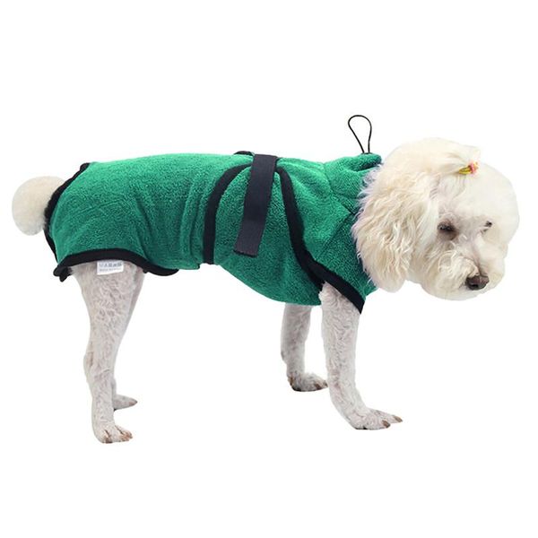 dog apparel green pet cat bathrobe soft quickly absorbing water fiber drying towel robe with hat pupuy grooming supplies
dog apparel green pet cat bathrobe soft quickly absorbing water fiber drying towel robe with hat pupuy grooming supplies
