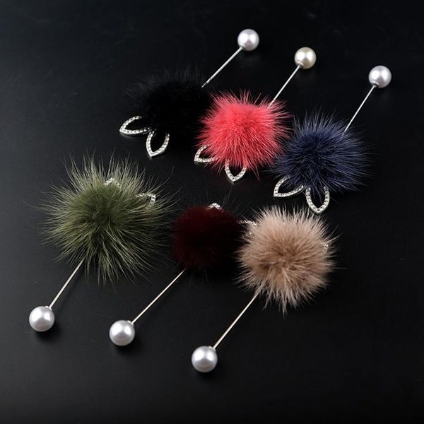 pins, brooches women's fashion coat corsage long needle brooch cute mink hair ball ear boutonniere jewelry accessory gift, Gray
pins, brooches women's fashion coat corsage long needle brooch cute mink hair ball ear boutonniere jewelry accessory gift, Gray