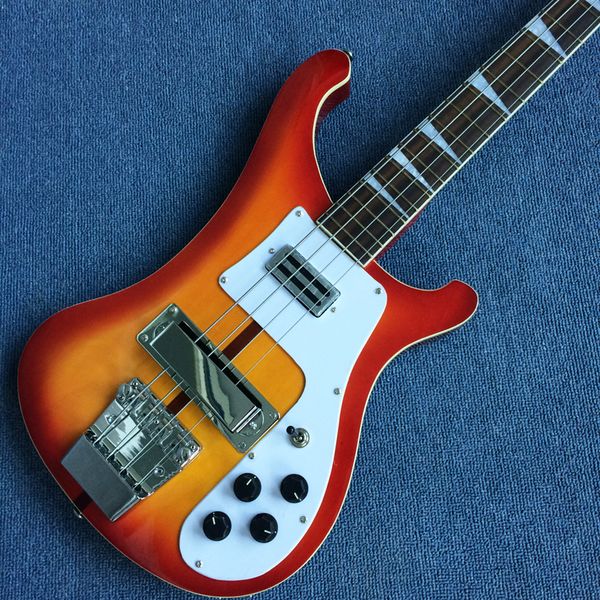 cherry sunburst rickenbk electric bass guitar 4 strings with white pickguard,rosewood fretboard,customizable
cherry sunburst rickenbk electric bass guitar 4 strings with white pickguard,rosewood fretboard,customizable