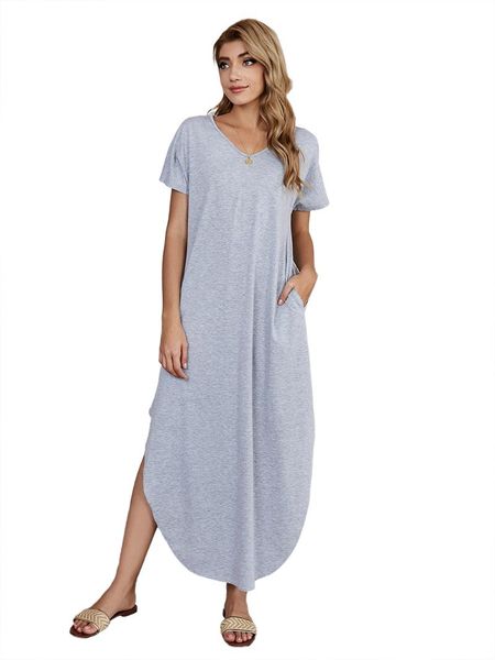 party dresses women's v neck home style high waist irregular solid color spring 2021 casual dress, White;black
party dresses women's v neck home style high waist irregular solid color spring 2021 casual dress, White;black