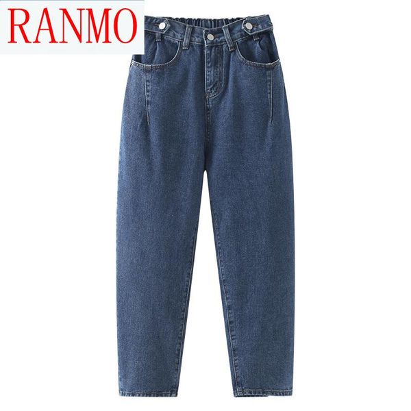 women's jeans women 2021 spring oversize harem pants fashion casual clothes female denim trousers three buttons plus size bottoms, Blue
women's jeans women 2021 spring oversize harem pants fashion casual clothes female denim trousers three buttons plus size bottoms, Blue