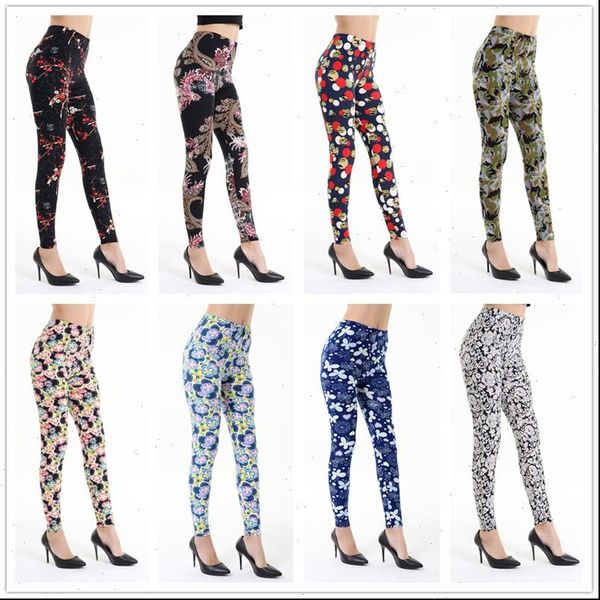 2021 new floral patterned printed leggings fashion women lady slim elastic pants black white vintage graffiti trousers
2021 new floral patterned printed leggings fashion women lady slim elastic pants black white vintage graffiti trousers