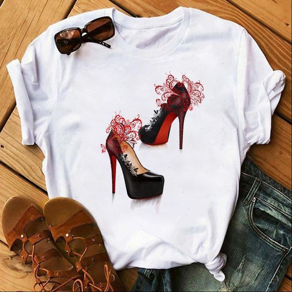 watercolor high heels shoes print femme funny t shirt women 90s hip hop punk shirt girl casual, White
watercolor high heels shoes print femme funny t shirt women 90s hip hop punk shirt girl casual, White