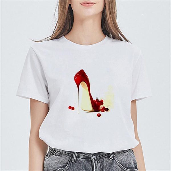 fashion women t shirt summer short sleeve red high heel streetwear female tee round neck vogue t-shirts trumblr, White
fashion women t shirt summer short sleeve red high heel streetwear female tee round neck vogue t-shirts trumblr, White