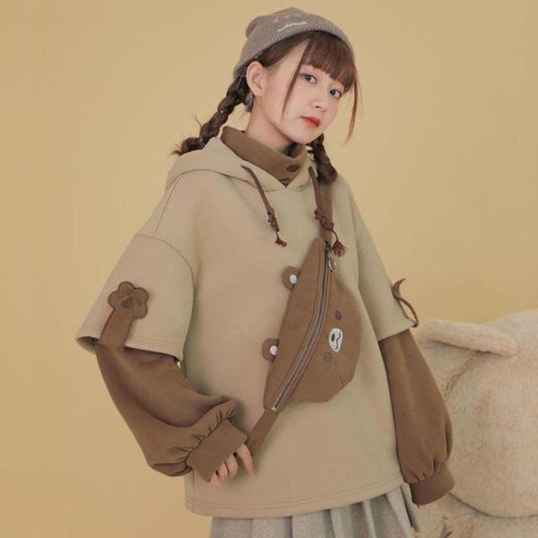 women's hoodies & sweatshirts harajuku hoodie patchwork lovely student sweatershirt women plus fleece autumn and winter loose hooded su, Black
women's hoodies & sweatshirts harajuku hoodie patchwork lovely student sweatershirt women plus fleece autumn and winter loose hooded su, Black
