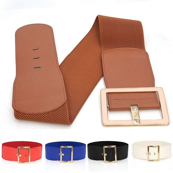 belts wide corset belt solid color women alloy square buckle coat sweater fashion dress decorative waistband elastic waist, Black;brown
belts wide corset belt solid color women alloy square buckle coat sweater fashion dress decorative waistband elastic waist, Black;brown