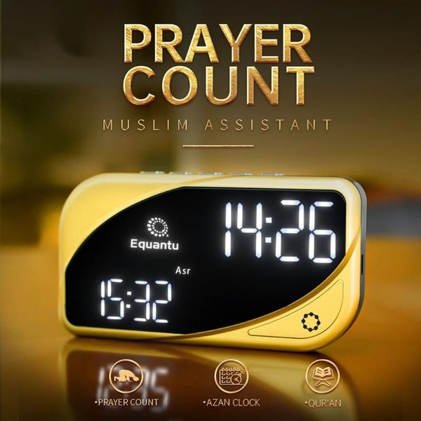 counters muslim azan table clock counter athan prayer alarm clock, gold color complete for all prayers qibla
counters muslim azan table clock counter athan prayer alarm clock, gold color complete for all prayers qibla