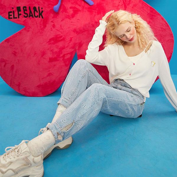women's jeans elfsack blue solid high waist washed straight casual women,2021 winter pure minimalist korean ladies basic daily trousers
women's jeans elfsack blue solid high waist washed straight casual women,2021 winter pure minimalist korean ladies basic daily trousers