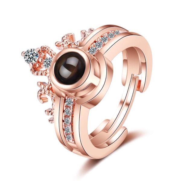 wedding rings two in one 100 languages i love you projection crown ring gift for lovers women girls engagement fashion jewelry, Slivery;golden
wedding rings two in one 100 languages i love you projection crown ring gift for lovers women girls engagement fashion jewelry, Slivery;golden