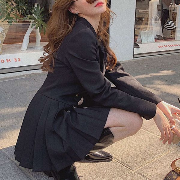 temperament large goddess 2020 spring new french hepburn and winter temperament fat mm slim suit pleated dress hot, Black;gray
temperament large goddess 2020 spring new french hepburn and winter temperament fat mm slim suit pleated dress hot, Black;gray