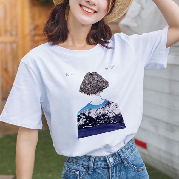 harajuku the weird girl said to me print summer t shirt spoof vogue tshirt casual loose t-shirt women aesthetic oversized, White
harajuku the weird girl said to me print summer t shirt spoof vogue tshirt casual loose t-shirt women aesthetic oversized, White