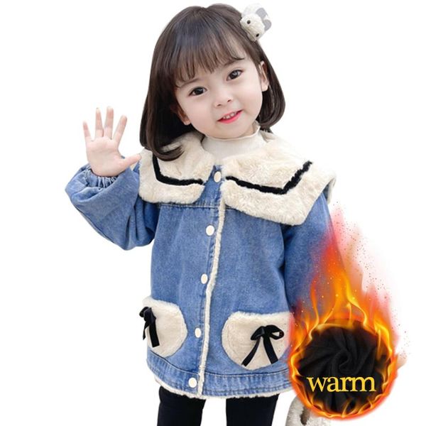 down coat for girl cotton padded girls denim coats thick warm children's winter autumn clothing, Blue;gray
down coat for girl cotton padded girls denim coats thick warm children's winter autumn clothing, Blue;gray