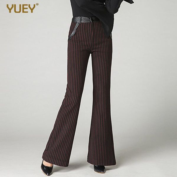 women's pants & capris yuey pattern womens autumn fashion bell bottom big yards dark red striped flare wide leg elegant office trousers, Black;white
women's pants & capris yuey pattern womens autumn fashion bell bottom big yards dark red striped flare wide leg elegant office trousers, Black;white