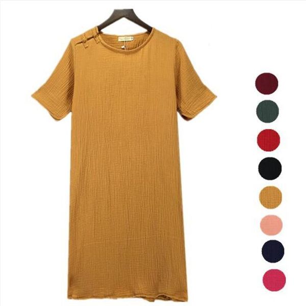 plus size dresses casual solid summer vintage dress 2021 women elegant loose o neck cotton linen vestidos 5xl 6xl, Black
plus size dresses casual solid summer vintage dress 2021 women elegant loose o neck cotton linen vestidos 5xl 6xl, Black