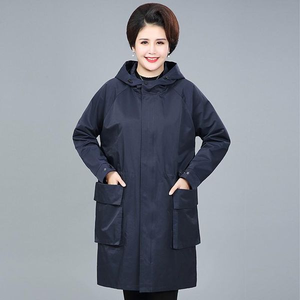 women's trench coats 2021 plus size 4xl spring autumn coat cotton outerwear casual middle aged mom hooded windbreaker overcoat 430, Tan;black
women's trench coats 2021 plus size 4xl spring autumn coat cotton outerwear casual middle aged mom hooded windbreaker overcoat 430, Tan;black