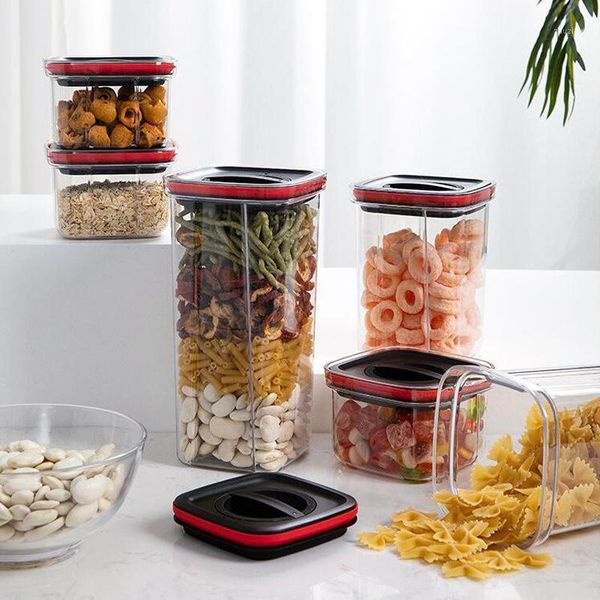 storage bottles & jars clear box with sealed lid plastic leak-proof snack pasta rice container kitchen refrigerator cabinet organizer
storage bottles & jars clear box with sealed lid plastic leak-proof snack pasta rice container kitchen refrigerator cabinet organizer