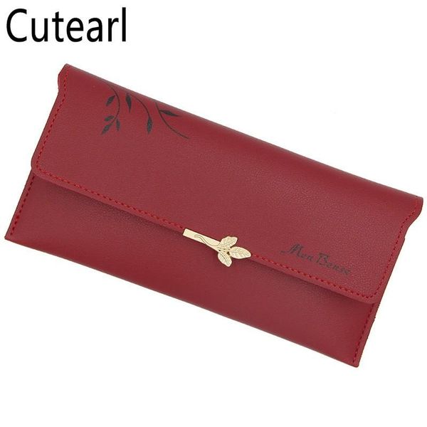 wallets women's slim gift long wallet card holder leather clutch metal leaves female phone pocket designer coin purse, Red;black
wallets women's slim gift long wallet card holder leather clutch metal leaves female phone pocket designer coin purse, Red;black
