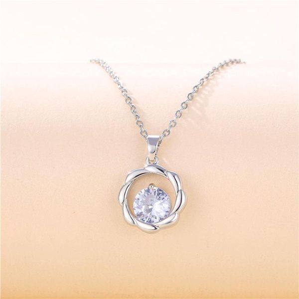 pendant necklaces recommend jewelry gift korean crystal zircon women's round drop clavicle party trendy statement for women, Silver
pendant necklaces recommend jewelry gift korean crystal zircon women's round drop clavicle party trendy statement for women, Silver