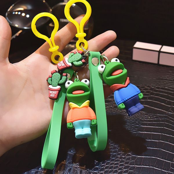 2021 fashion keychain new frog ugly pendant cartoon korean cute doll key ring female bag decoration gift, Silver
2021 fashion keychain new frog ugly pendant cartoon korean cute doll key ring female bag decoration gift, Silver