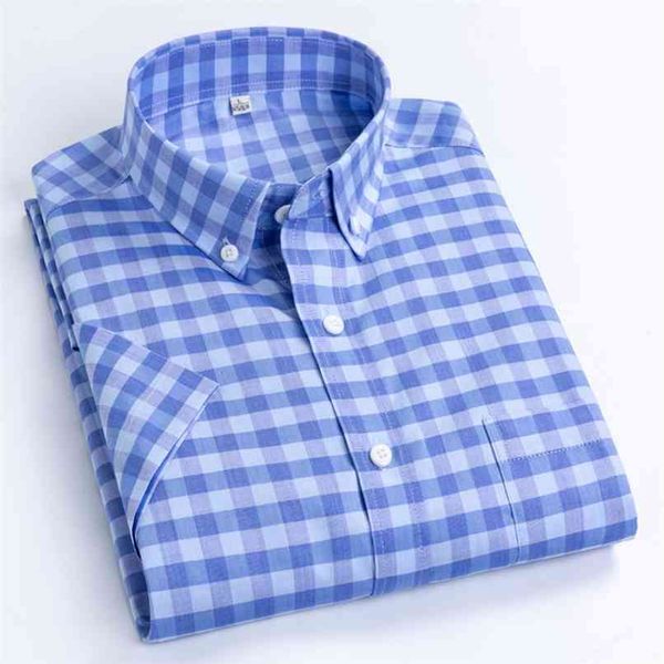 summer men's checkered short sleeve shirts 100% cotton soft breathable quality casual plaid for male 210809, White;black
summer men's checkered short sleeve shirts 100% cotton soft breathable quality casual plaid for male 210809, White;black