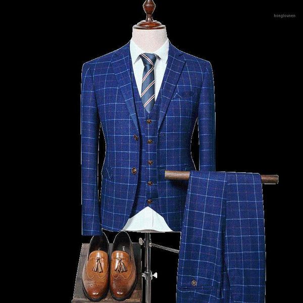 fashion business men plaid suits slim design suit jacket and pant with vests asian size xxl xxxl classic wedding men's & blazers, White;black
fashion business men plaid suits slim design suit jacket and pant with vests asian size xxl xxxl classic wedding men's & blazers, White;black