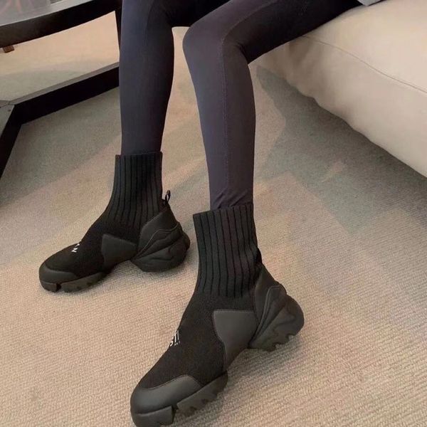 d family letter zunke elastic boots autumn and winter 2021 new knitted short boots for women fashion1, Black
d family letter zunke elastic boots autumn and winter 2021 new knitted short boots for women fashion1, Black