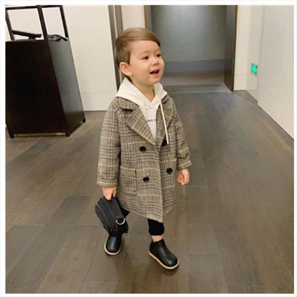autumn korean boys jacket cotton padded clothes woolen trench coat suit, Blue;gray
autumn korean boys jacket cotton padded clothes woolen trench coat suit, Blue;gray
