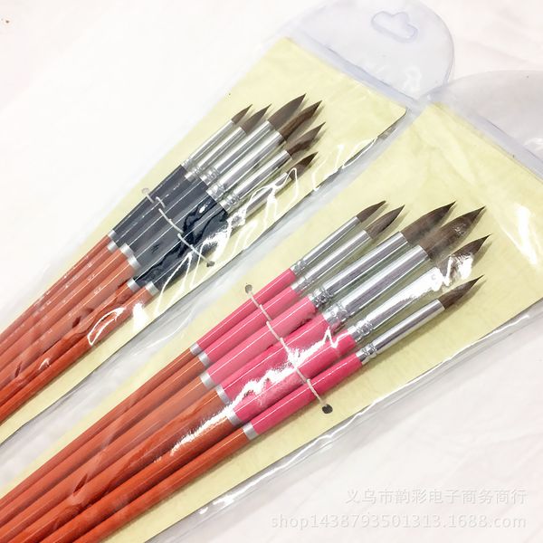 painting pens matisse round head pointed wolf hair watercolor pen 6 sets / oil painting acrylic gouache line marker, Black;red
painting pens matisse round head pointed wolf hair watercolor pen 6 sets / oil painting acrylic gouache line marker, Black;red