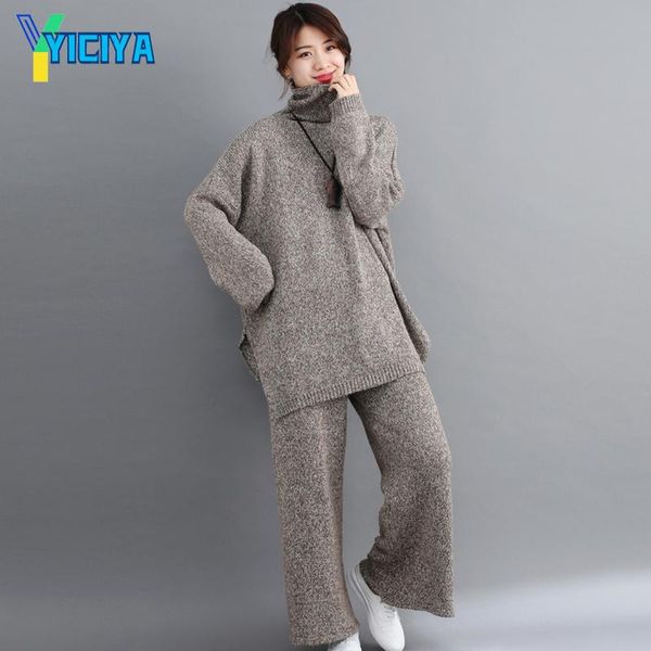 women's two piece pants yiciya winter knitted tracksuit turtleneck sweatshirts women suit plus size 2 sets knit y2k, White
women's two piece pants yiciya winter knitted tracksuit turtleneck sweatshirts women suit plus size 2 sets knit y2k, White