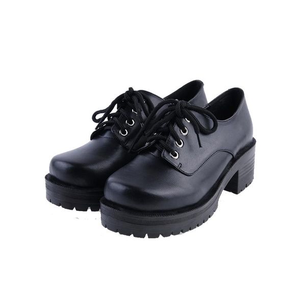 boots princess sweet punk shoes spring and autumn round head cos thick bottom muffin slope with lace up students pu9618, Black
boots princess sweet punk shoes spring and autumn round head cos thick bottom muffin slope with lace up students pu9618, Black