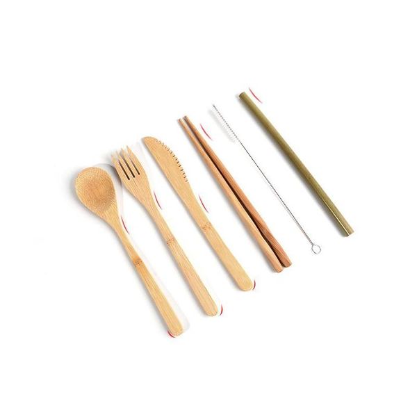 7pcs eco-friendly bamboo flatware travel cutlery set portable bamboo straw dinnerware set with cloth bag jllnji xmh_home
7pcs eco-friendly bamboo flatware travel cutlery set portable bamboo straw dinnerware set with cloth bag jllnji xmh_home