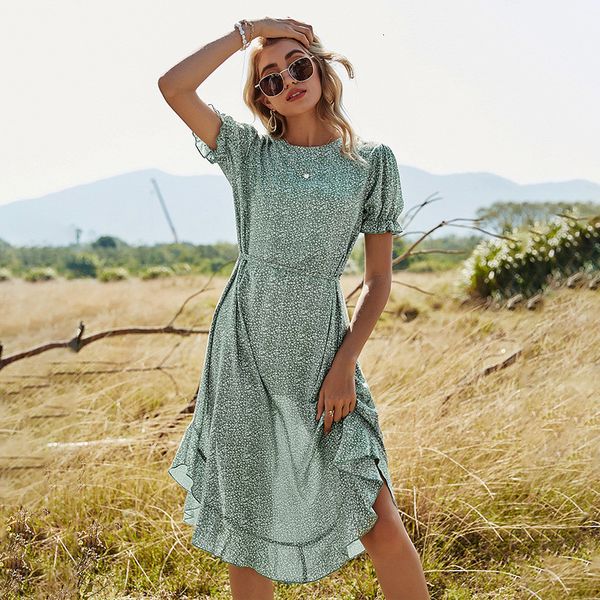 spring ladies new ruffles dot print casual o neck high waist lace up for women 2021 fashion summer plj5, Black;gray
spring ladies new ruffles dot print casual o neck high waist lace up for women 2021 fashion summer plj5, Black;gray