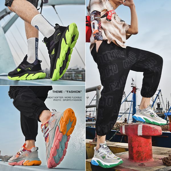 men's middle school students fashion casual sports thick soled raised dad men's shock absorbing running sho large, Black
men's middle school students fashion casual sports thick soled raised dad men's shock absorbing running sho large, Black