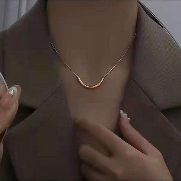 chains retro stainless steel necklace gold plated jewelry clavicle chain geometric u charm pendant for women gift party, Silver
chains retro stainless steel necklace gold plated jewelry clavicle chain geometric u charm pendant for women gift party, Silver