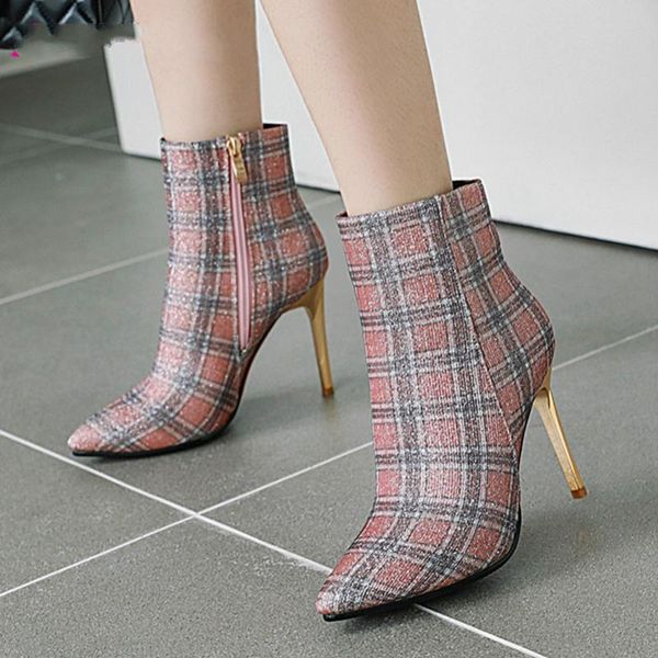 boots winter ankle women mixed colors thin heels short glitter extreme high heel shoes lady autumn big size 33-43, Black
boots winter ankle women mixed colors thin heels short glitter extreme high heel shoes lady autumn big size 33-43, Black