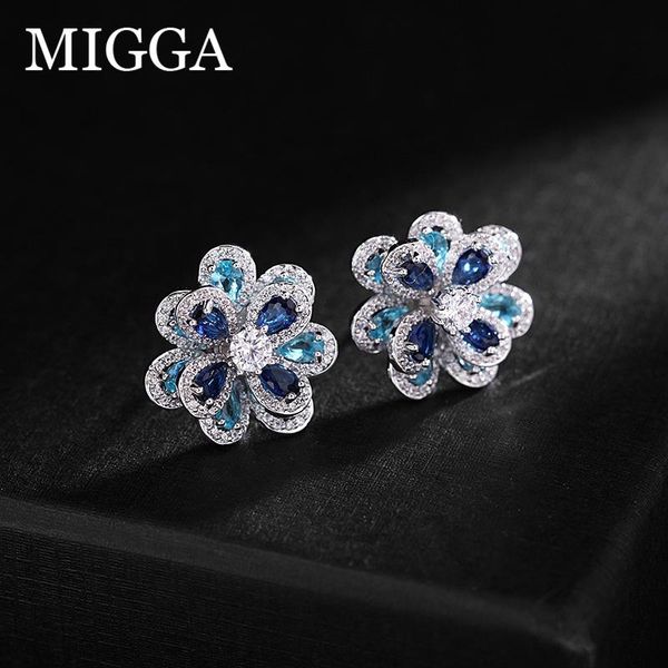 stud migga luxury cz crystal stone blue/pink flower earrings for women cubic zircon party gift jewelry, Golden;silver
stud migga luxury cz crystal stone blue/pink flower earrings for women cubic zircon party gift jewelry, Golden;silver
