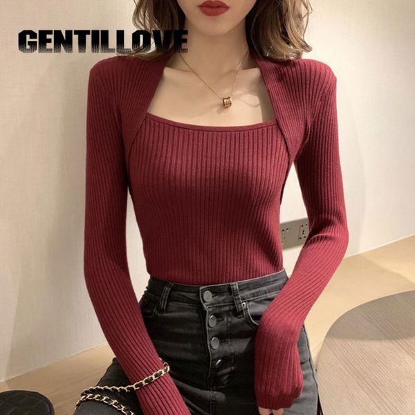 women's knits & tees jocoo jolee casual autumn long sleeve square neck knitting pullovers harajuku jumper women elegant korean chic sli, White
women's knits & tees jocoo jolee casual autumn long sleeve square neck knitting pullovers harajuku jumper women elegant korean chic sli, White
