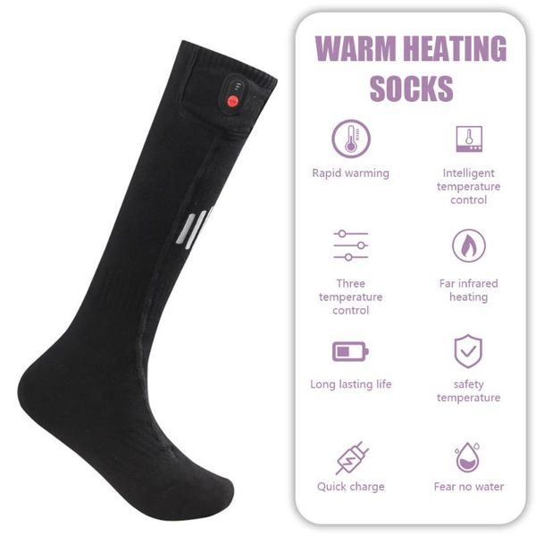 sports socks electric heating rechargeable battery powered outdoor skiing cycling warm winter thermal, Black
sports socks electric heating rechargeable battery powered outdoor skiing cycling warm winter thermal, Black
