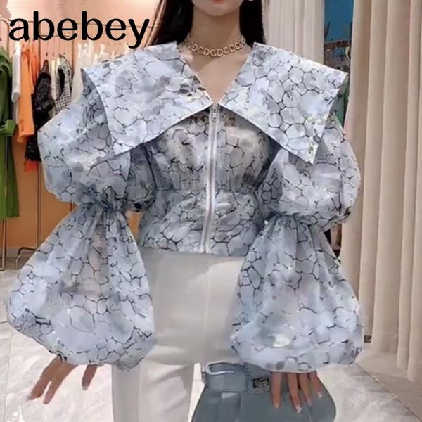 women's blouses & shirts 2021 autumn fashion streetwear elegant puff sleeve high waist blouse women blusas lady shirt party, White
women's blouses & shirts 2021 autumn fashion streetwear elegant puff sleeve high waist blouse women blusas lady shirt party, White