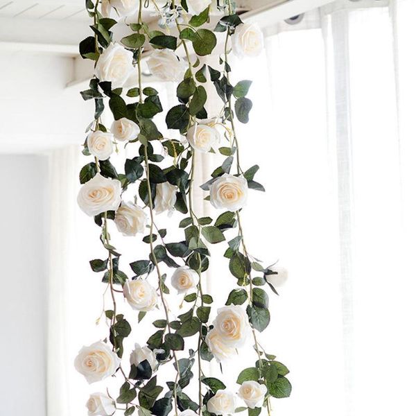 tfbc-180cm artificial rose flower vine wedding decorative real touch silk flowers with green leaves for home hanging garland d
tfbc-180cm artificial rose flower vine wedding decorative real touch silk flowers with green leaves for home hanging garland d